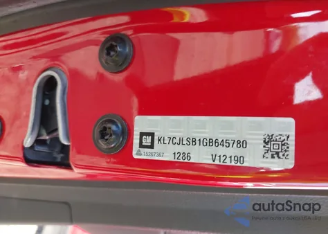 2016 Chevrolet Trax Lt из США, поврежденный, VIN KL7CJLSB1GB645780